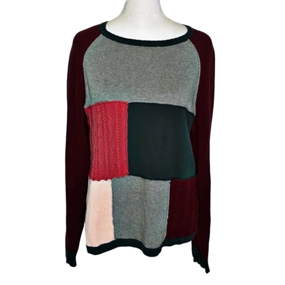 Pendleton Sweaters - Pendleton Originals Vintage Color-block Sweater with Patchwork Design. Size L.